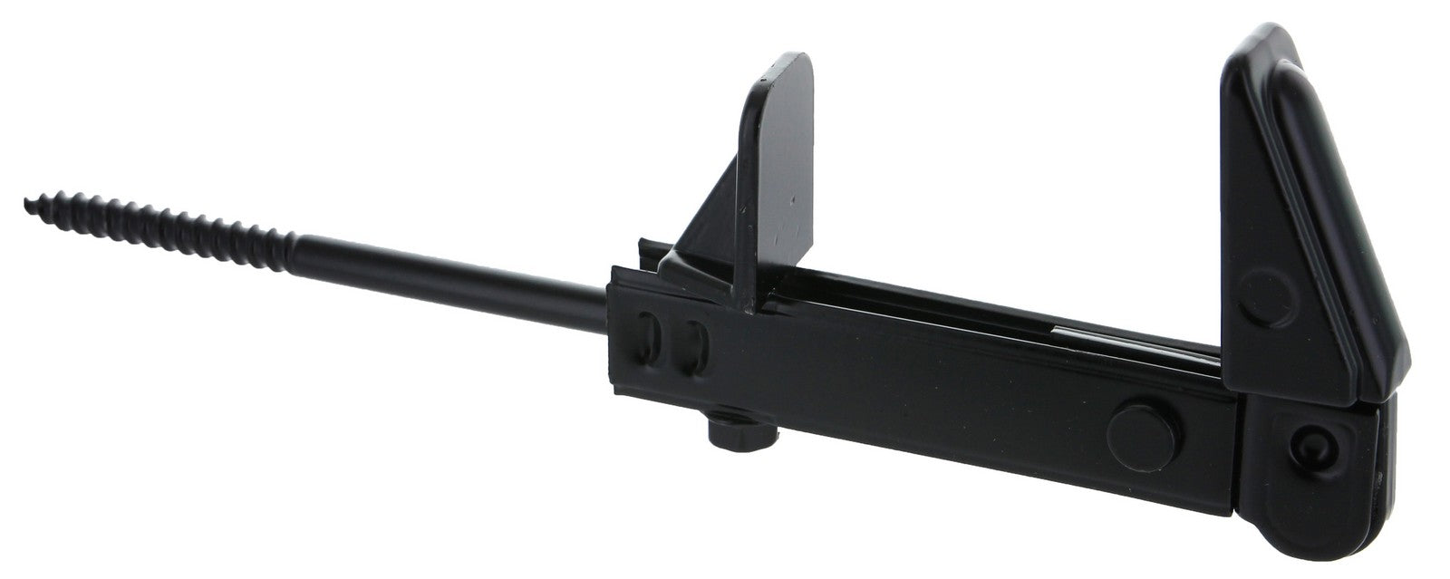 fermaimposte nero registrabile fino a mm 60 fissaggio con vite mm 120 (indicato per cappotto) cod:ferx.39589.stock.s