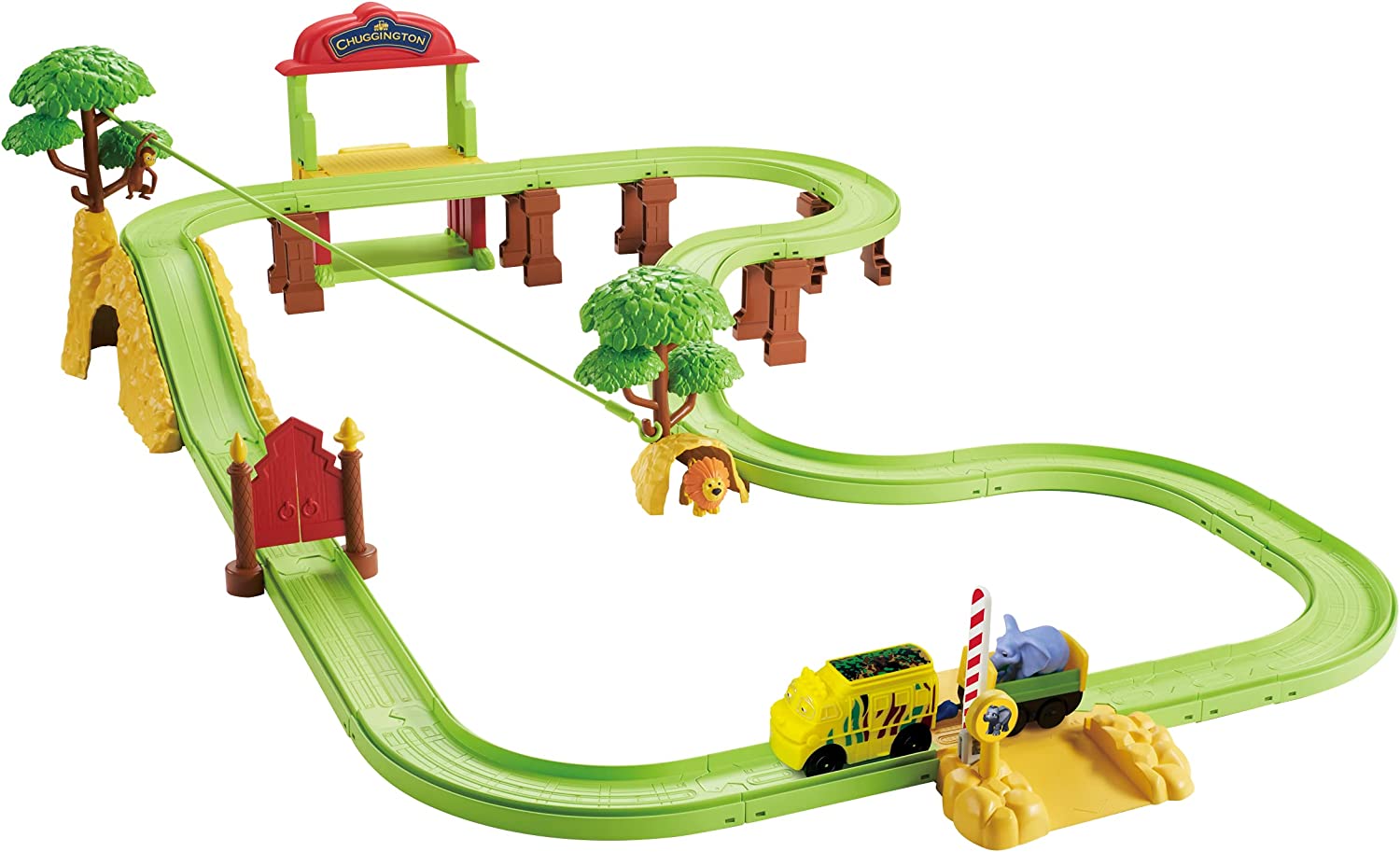 Chuggington Safari Park Track Set Giocattolo Idea Regalo Treno Mtambo Touch & Go