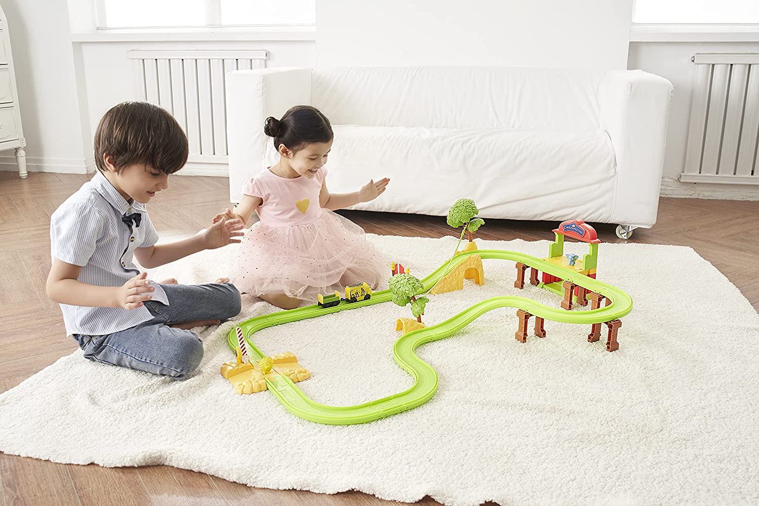 Chuggington Safari Park Track Set Giocattolo Idea Regalo Treno Mtambo Touch & Go