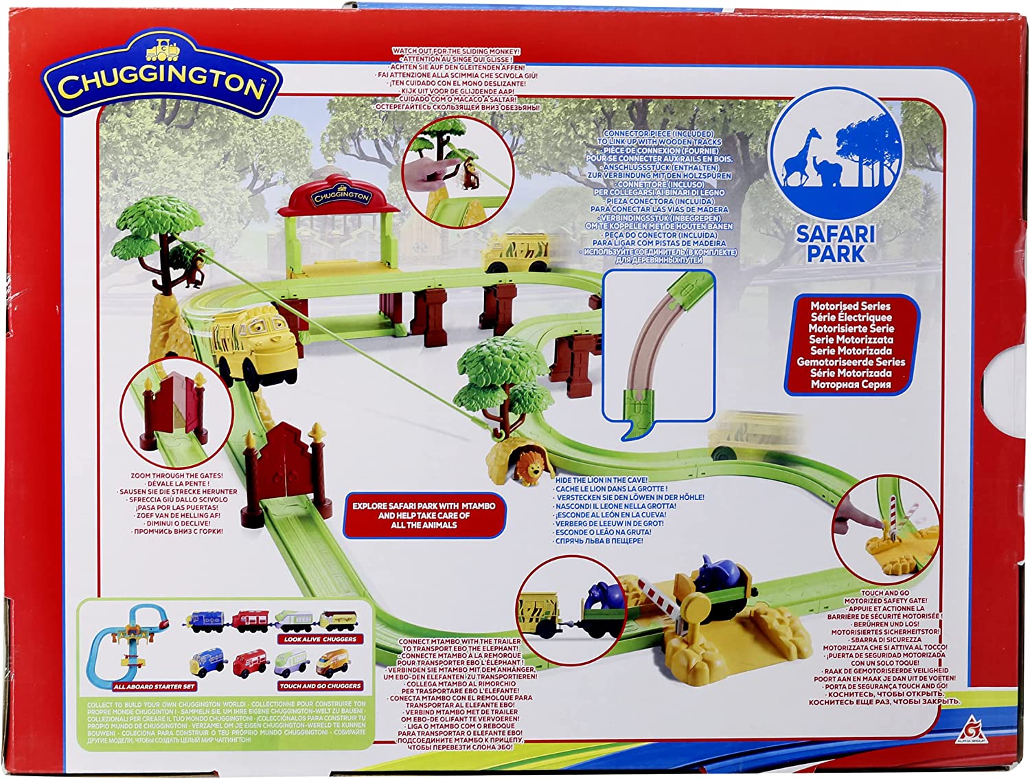 Chuggington Safari Park Track Set Giocattolo Idea Regalo Treno Mtambo Touch & Go