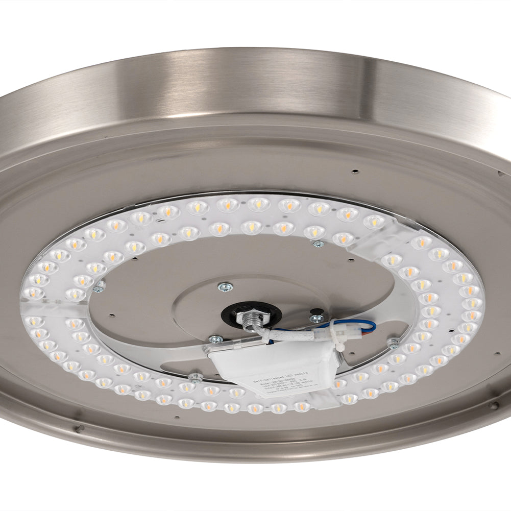 Ventilatore Lampadario da Soffitto 4 Pale richiudibili LED e Telecomando 106 cm