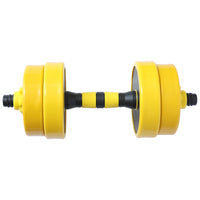 Set Manubri da 10kg (4x1kg+4x1.25kg) con Bilanciere Pesi per Fitness Allenamento