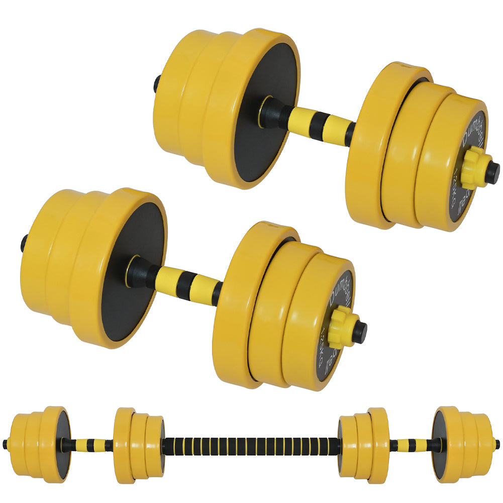 Set Manubri da 20kg (4x2kg+4x1.5kg+4x1.25kg) Bilanciere Pesi Fitness Allenamento