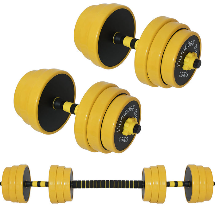 Set Manubri da 25kg (4x2.5kg+4x2kg+4x1.5kg) Bilanciere Pesi Fitness Allenamento