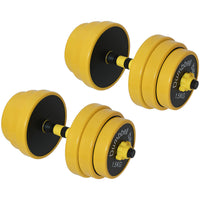 Set Manubri da 25kg (4x2.5kg+4x2kg+4x1.5kg) Bilanciere Pesi Fitness Allenamento