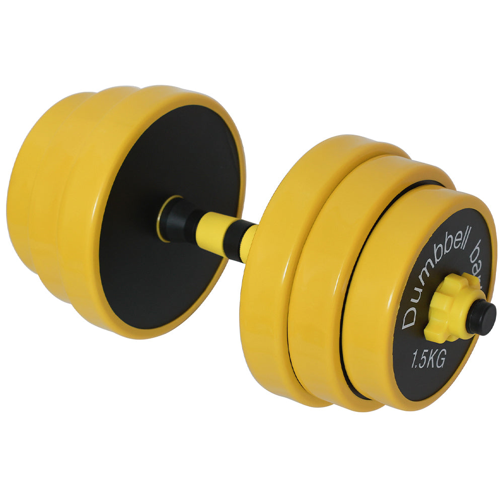 Set Manubri da 25kg (4x2.5kg+4x2kg+4x1.5kg) Bilanciere Pesi Fitness Allenamento