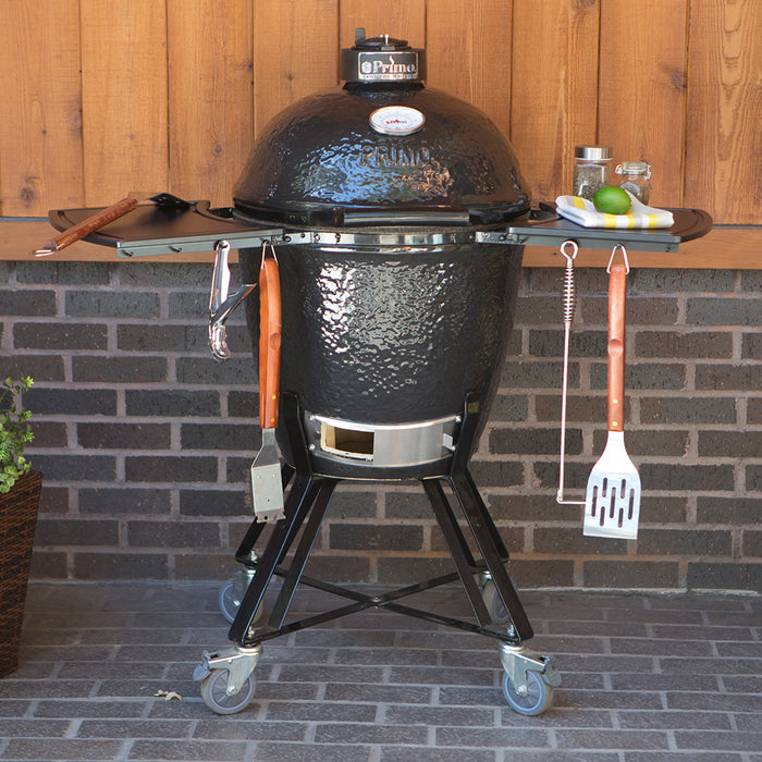 Barbecue Primo Round Charcoal All in One Kamado in Ceramica Ovale con Carrello