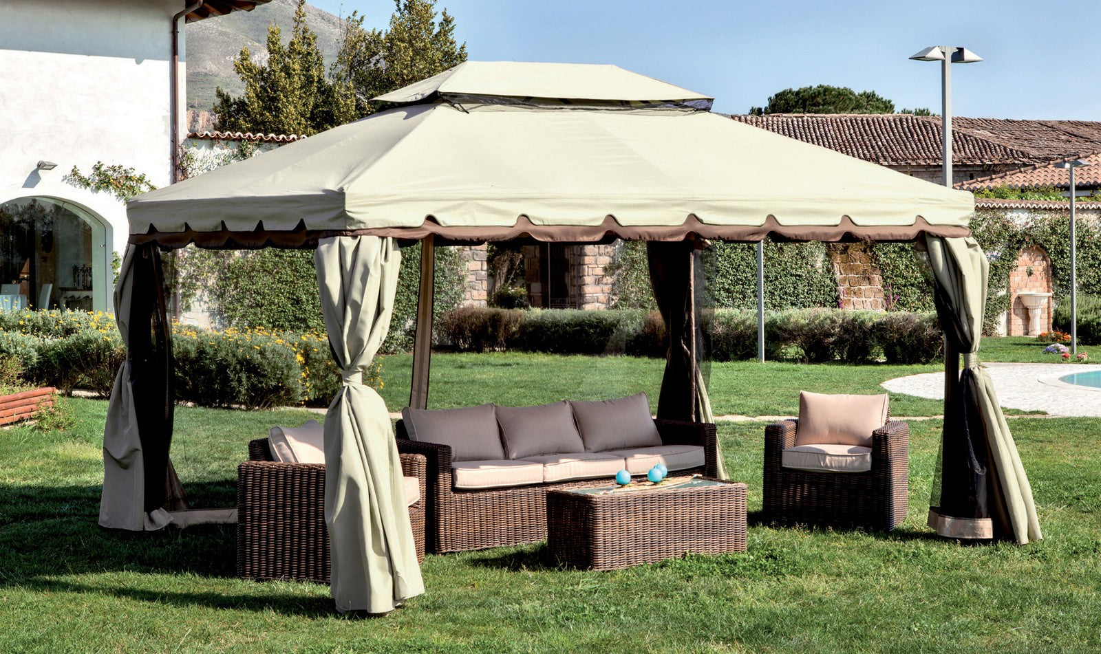 gazebo in alluminio "adventure" cm 300x400 39866