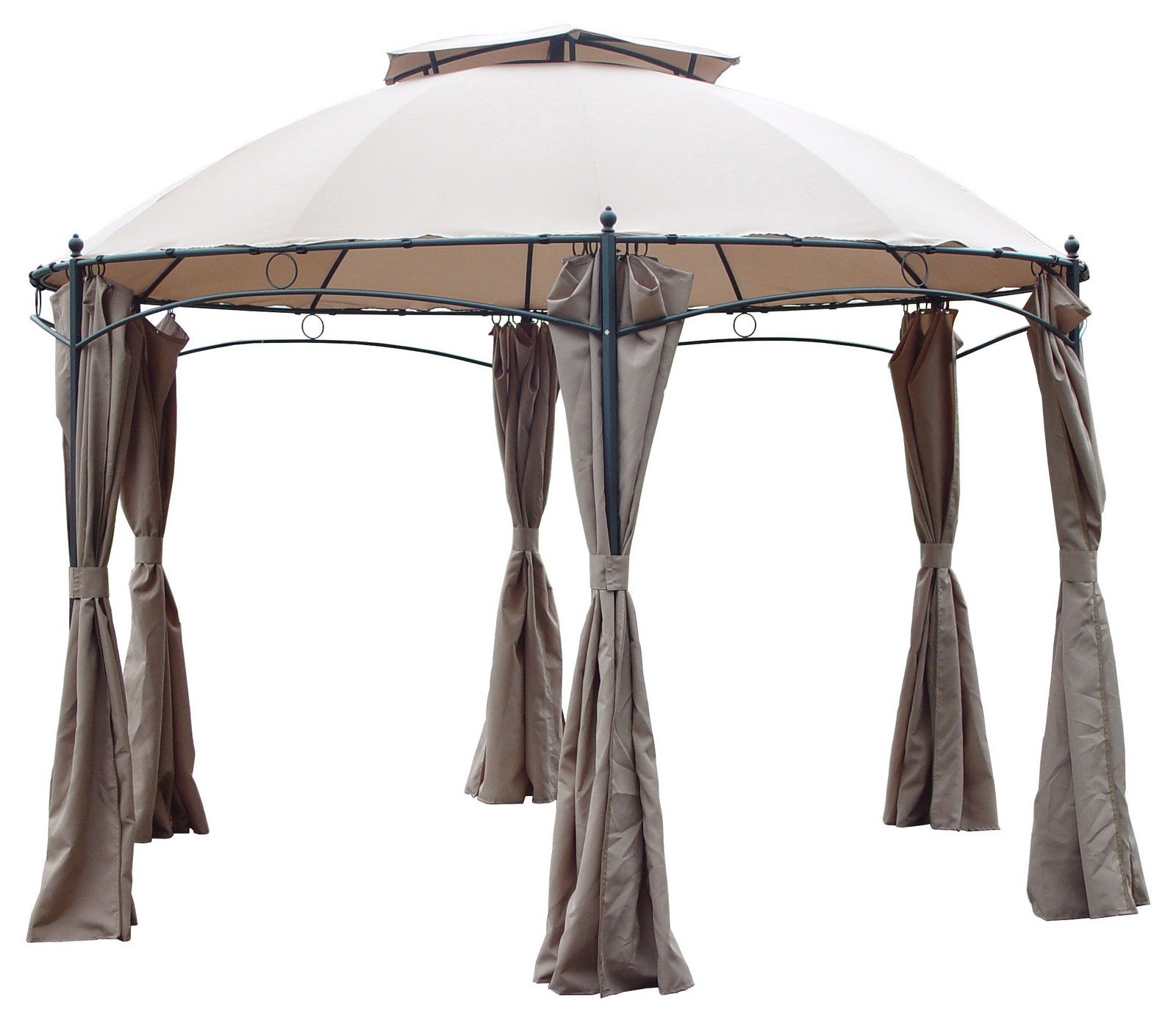 gazebo in alluminio"gotic"esagonale diametro cm 350x270h 39967