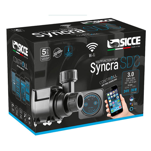 Sicce syncra sdc 3.0 pompa multifunzione controller wi-fi da 3000 litri/h