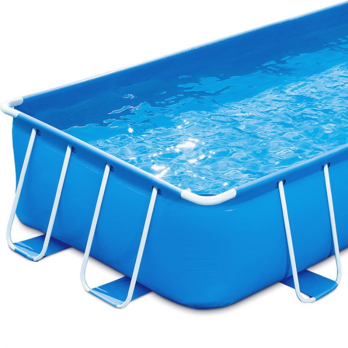 Piscina Fuori Terra Swing Metal Frame Rettangolare 4,88 X 2,44 X H 1,07 M - Kit Easy