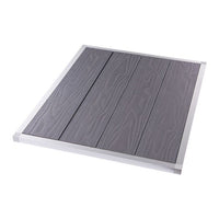 Base in legno WPC 79 x 65 cm per doccia solare da giardino