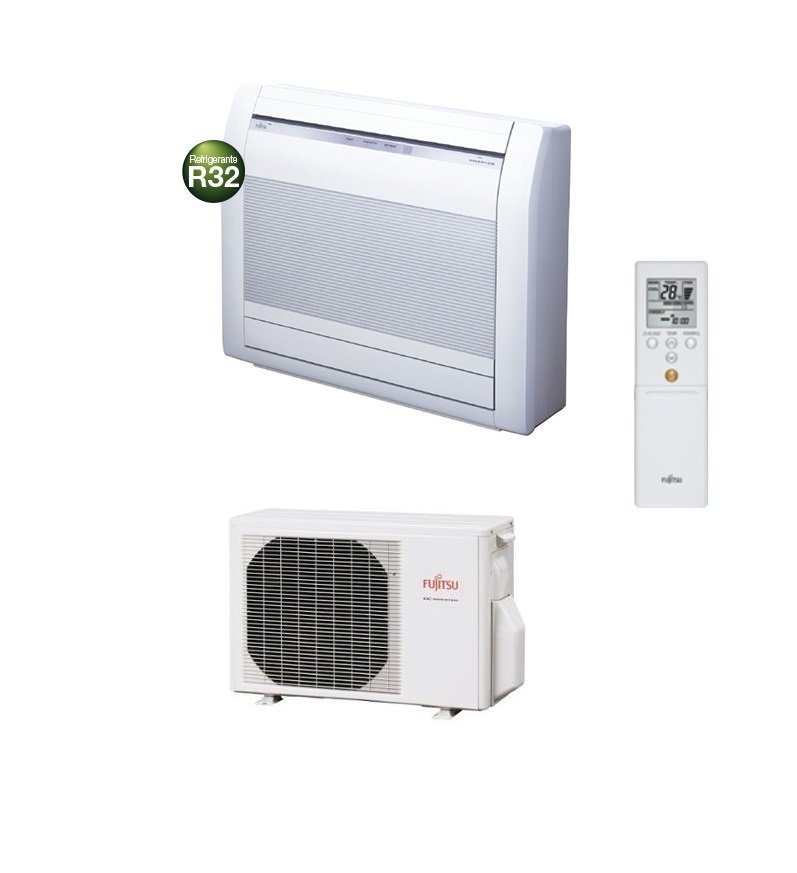 Climatizzatore Condizionatore Fujitsu Inverter Console Pavimento 9000 btu R-32 AGYG09KVCA serie KV A+++ 3NGF87040 - NOVITA'