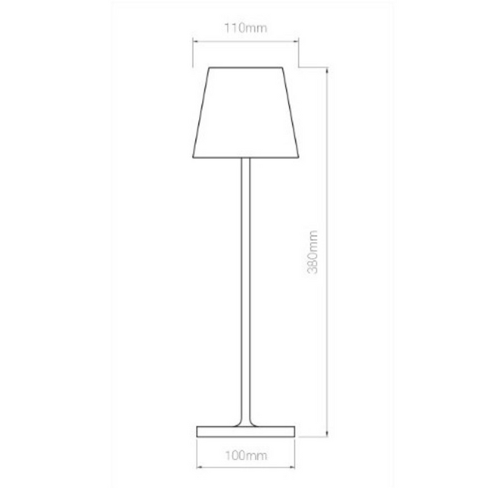 Lampada led da tavolo decorativa 3,5 watt switch dimmerabile