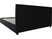 Habitat et Jardin Letto Doppio 180x200 cm Nero Con Cassettone