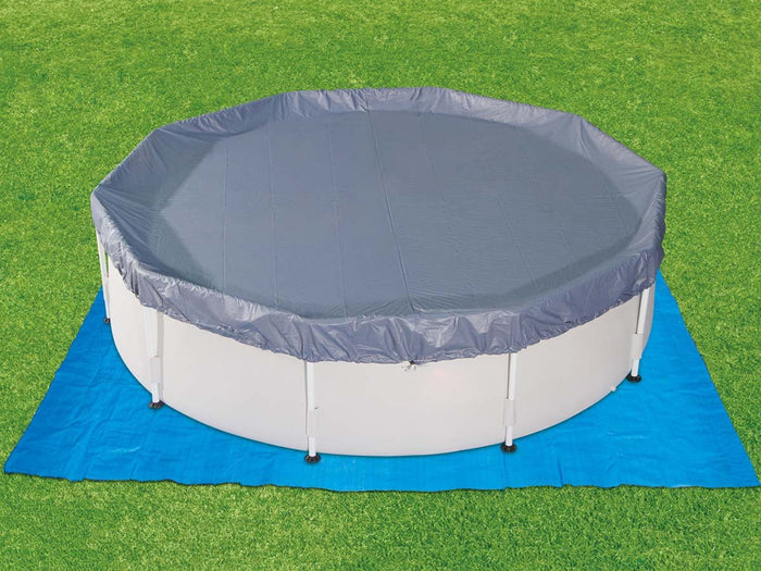 Piscina tubolare Ø 4,88 x 1,22 m rotonda Habitat et Jardin con accessori