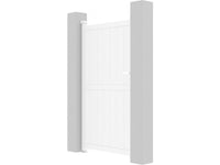 Cancello Pedonale Alluminio 101x181 cm Bianco Moderno Habitat et Jardin