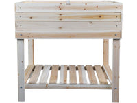 Habitat et Jardin Orto Rialzato 80x60x80cm Legno Marrone