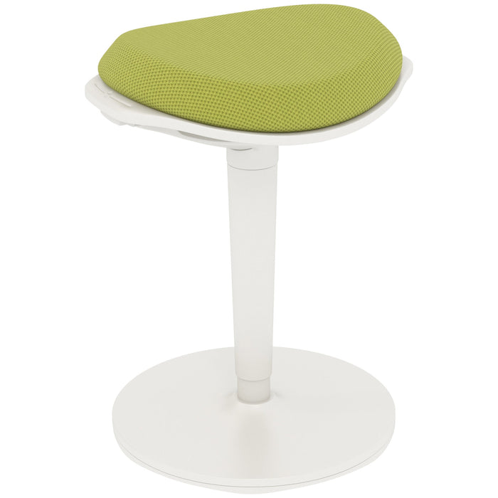 Sgabello Ergonomico e Imbottito ad Altezza Regolabile 42,5x35,5x56,5-71,5 cm con Inclinazione a 5° Verde