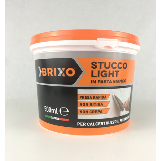 Stucco light in pasta bianco brixo confezione da 500 millilitri