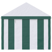 Tendostruttura max 12 Persone 400x295x285 cm con Doppio Ingresso Bianco e Verde