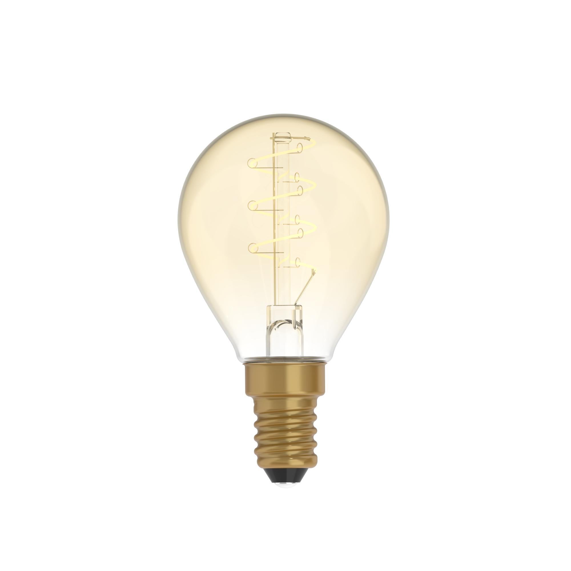 Lampadina led vintage con finitura oro