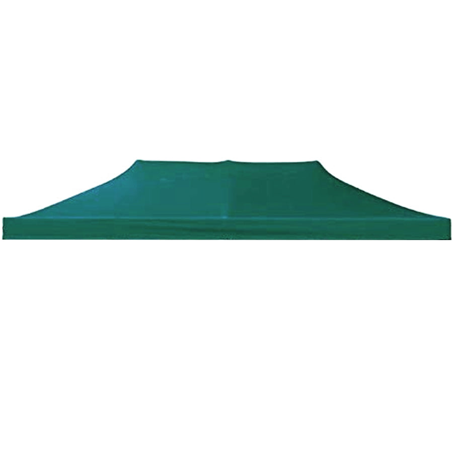 Telo di copertura superiore per gazebo 3x6 mt. Copertura di ricambio in trama Oxford rivestita in PVC. Impermeabile e resistente ai raggi UV. Colore verde