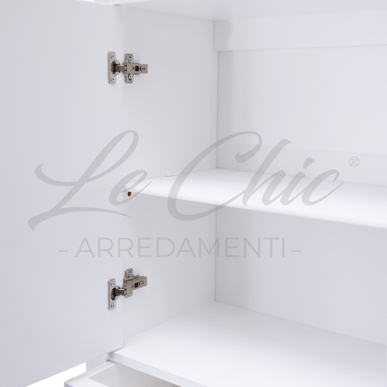 Colonna bagno contemporaneo bianco shabby