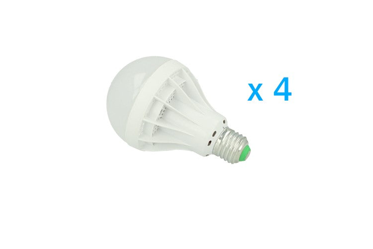 4 PZ Lampade LED E27 Globo Opaca Sfera G80 12W Diametro 80mm Bianco Caldo