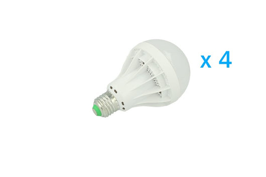 4 PZ Lampade LED E27 Globo Opaca Sfera G85 15W Diametro 85mm Bianco Freddo