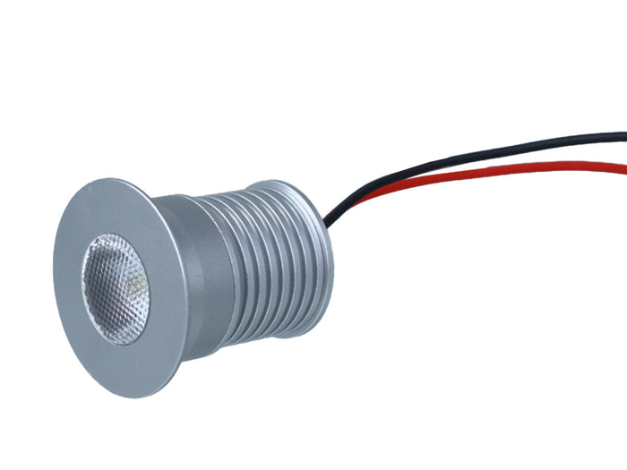 4 PZ Mini Faretto Led Da Incasso 3W DC 12V 24V Neutro 4000K Angolo 25 Gradi Foro 30mm 35X35mm