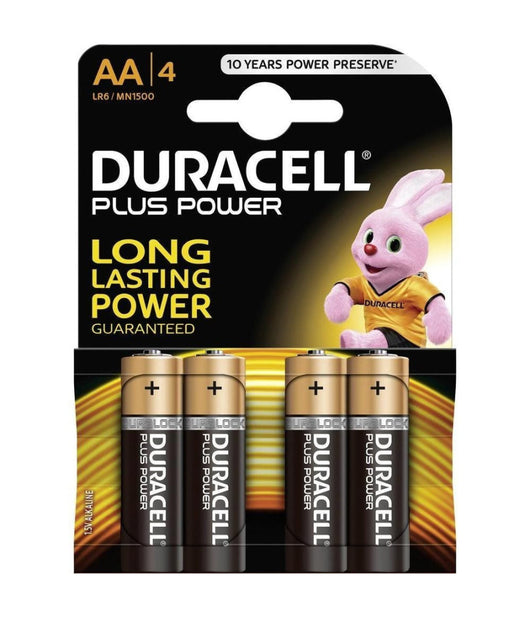 4 Pile Batterie Stilo Duracell Alkaline Plus Power Aa Stilo 1,5v Mn1500         