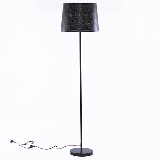 Lampada da Terra Ø35xH145 cm in Metallo Nero