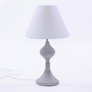 Lampada da Tavolo Ø23xH41 cm in Metallo Grigio