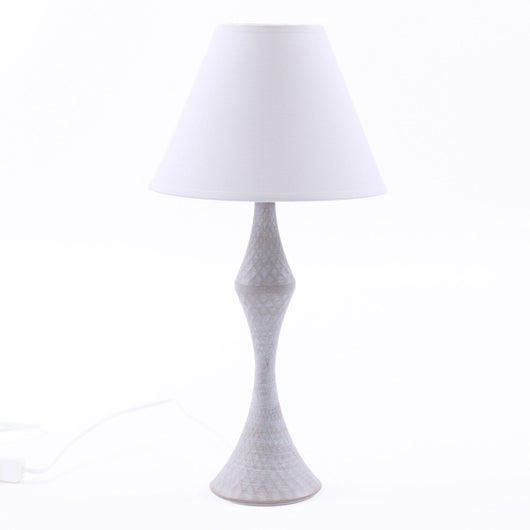 Lampada da Tavolo Ø23xH46 cm in Metallo Grigio