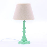 Lampada da Tavolo Ø20xH33 cm in Metallo Verde Chiaro