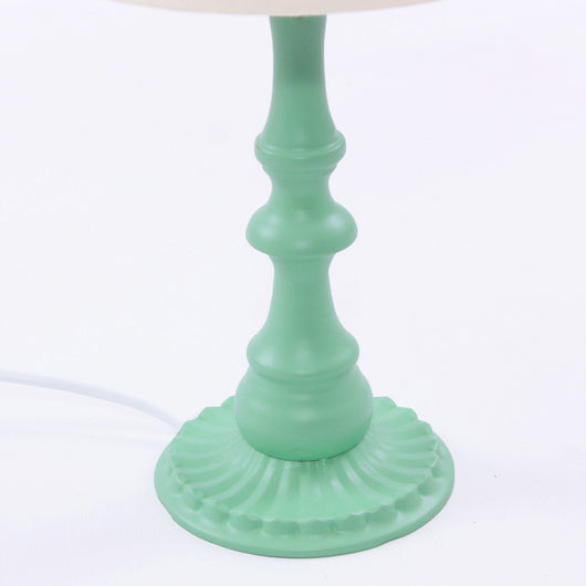 Lampada da Tavolo Ø20xH33 cm in Metallo Verde Chiaro