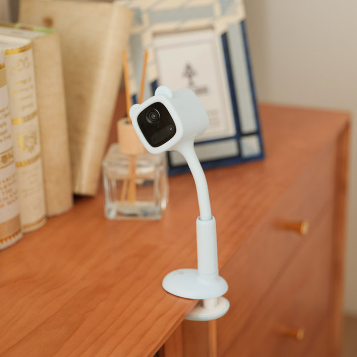 Baby Monitor a batteria, Wifi, Rilevamento del pianto e PIR, Visione notturna senza luce, Colore azzurro EZVIZ BM1 