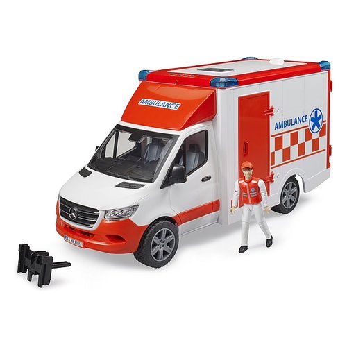 Mezzo primo soccorso bruder 02676 mercedes sprinter ambulanza con auti