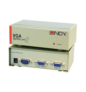 Lindy 2 port vga splitter pro 2x vga - 32571