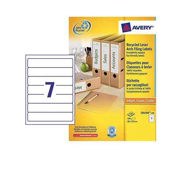 Etich carta ric 38x192mm 100 ff - LR4760-100