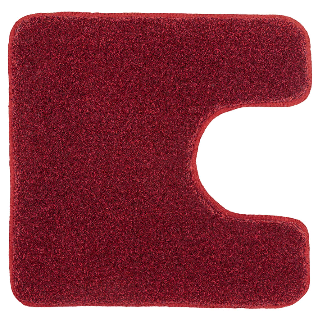 Kleine Wolke Tappeto per Toilette Relax 55x55 cm Rosso Rubino 430255