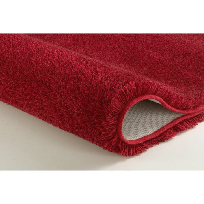 Kleine Wolke Tappeto per Bagno Relax 60x100 cm Rosso Rubino 430257