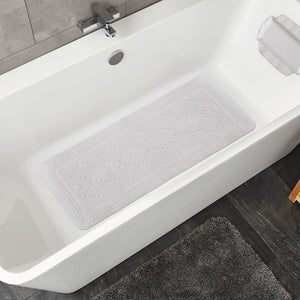 Kleine Wolke Tappetino di Sicurezza da Bagno Arosa 36x92 cm Grigio 442341