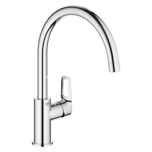 Miscelatore lavello grohe 31374001 start loop cromo starlight