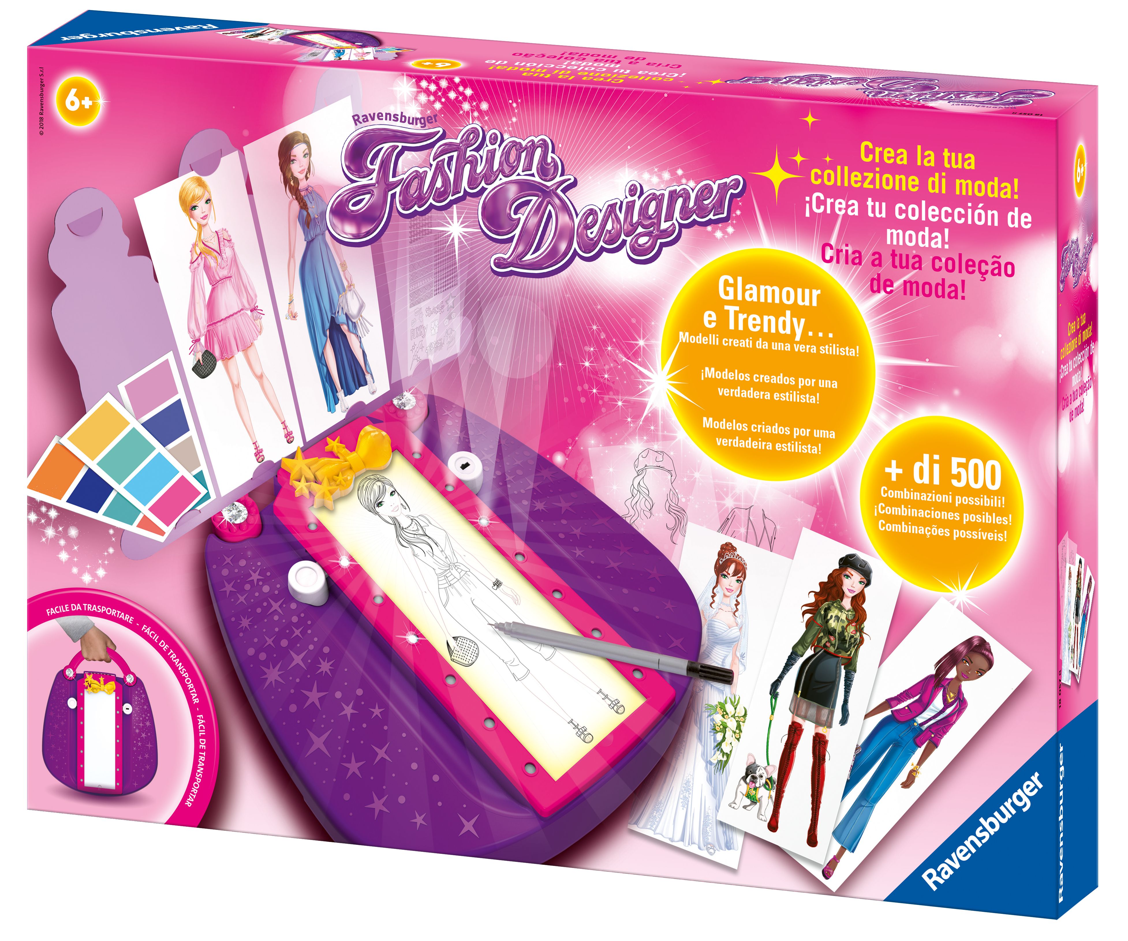 Ravensburger fashion designer nuova versione - gioco creativo - 180578