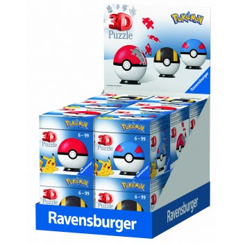 Ravensburger pokemon pokeballs puzzle 3d cartoni - 946174