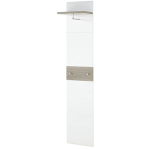 Germania Appendiabiti Malou 39x29,9x19,46 cm Bianco e Rovere Nelson