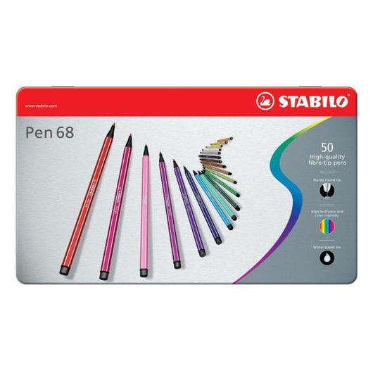 Stabilo pen 68 marcatore colori assortiti 50 pz - 105583