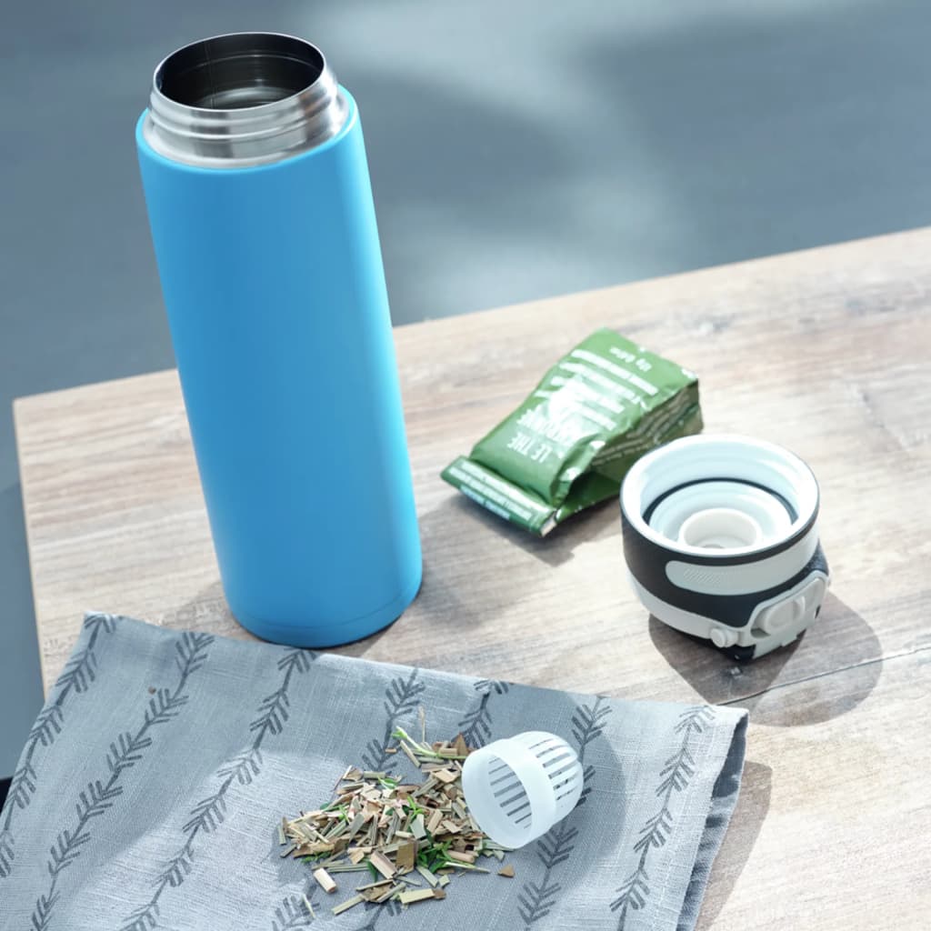 Leifheit Thermos Flip 600 ml Blu Acqua cod 9584